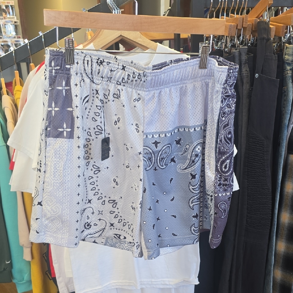 Bravest Studios Navy and White Patterned Shorts